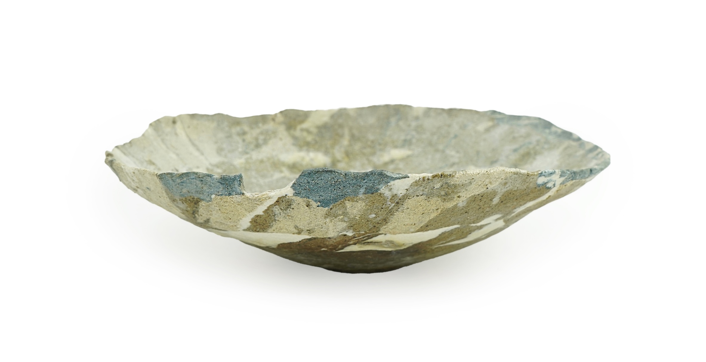 Ewen Henderson (1934-2000): A large mixed laminated clay bowl